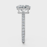 Oval Cut Halo Ring – Diamonds