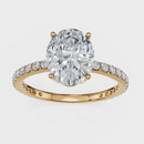 Oval Cut Halo Ring – Diamonds