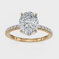 Oval Cut Halo Ring – Diamonds