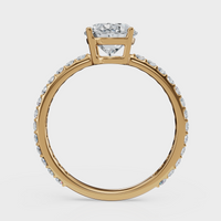 Oval Cut Halo Ring – Diamonds