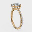 Oval Cut Halo Ring – Diamonds
