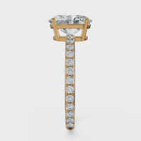 Oval Cut Halo Ring – Diamonds