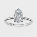 Pear Cut Solitaire Ring – Diamond