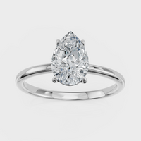 Pear Cut Solitaire Ring – Diamond