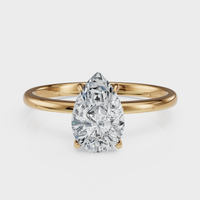 Pear Cut Solitaire Ring – Diamond