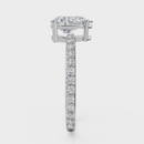 Pear Cut with Pavé Band Ring– Diamonds