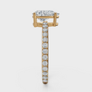 Pear Cut with Pavé Band Ring– Diamonds