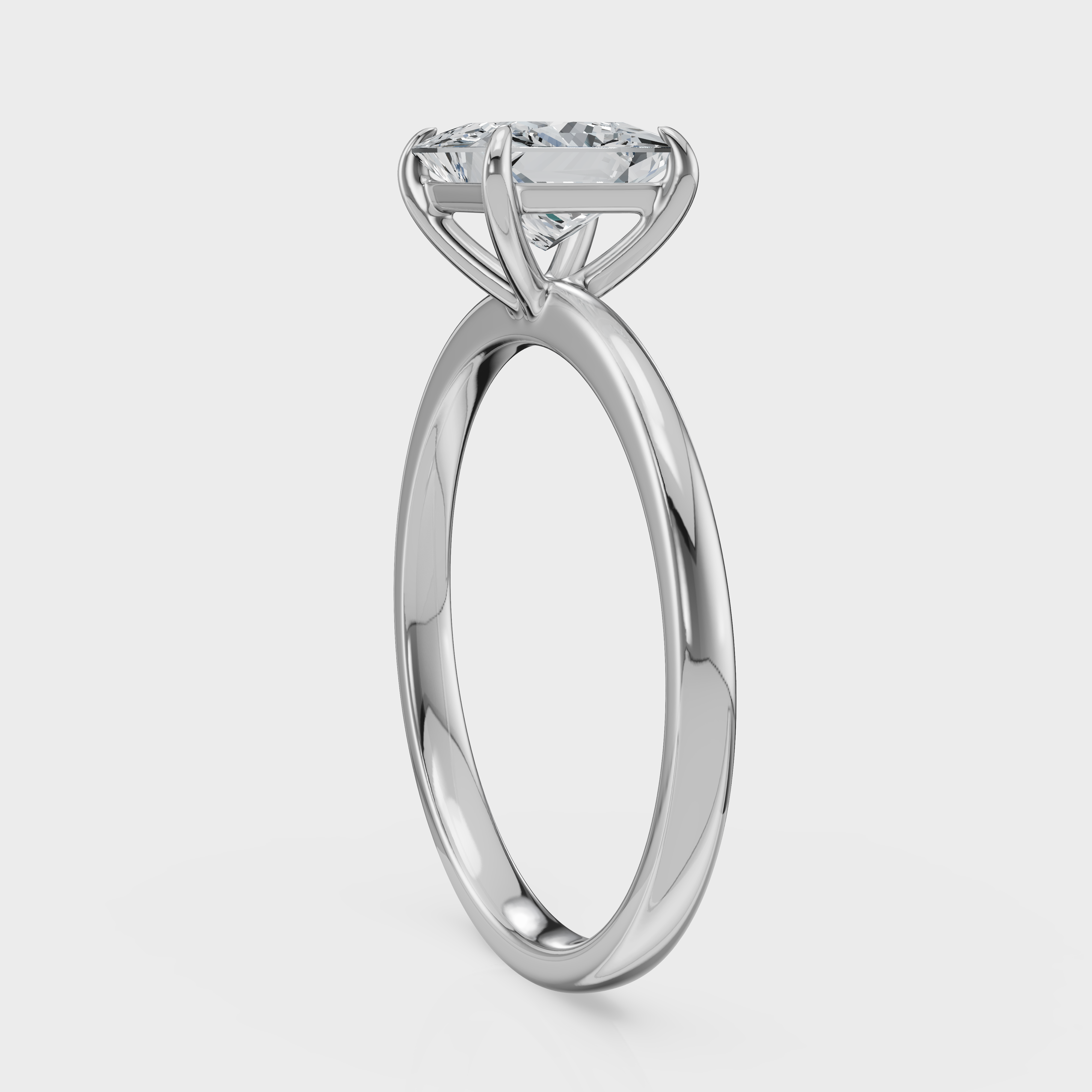 Princess Cut Solitaire Ring– Diamond