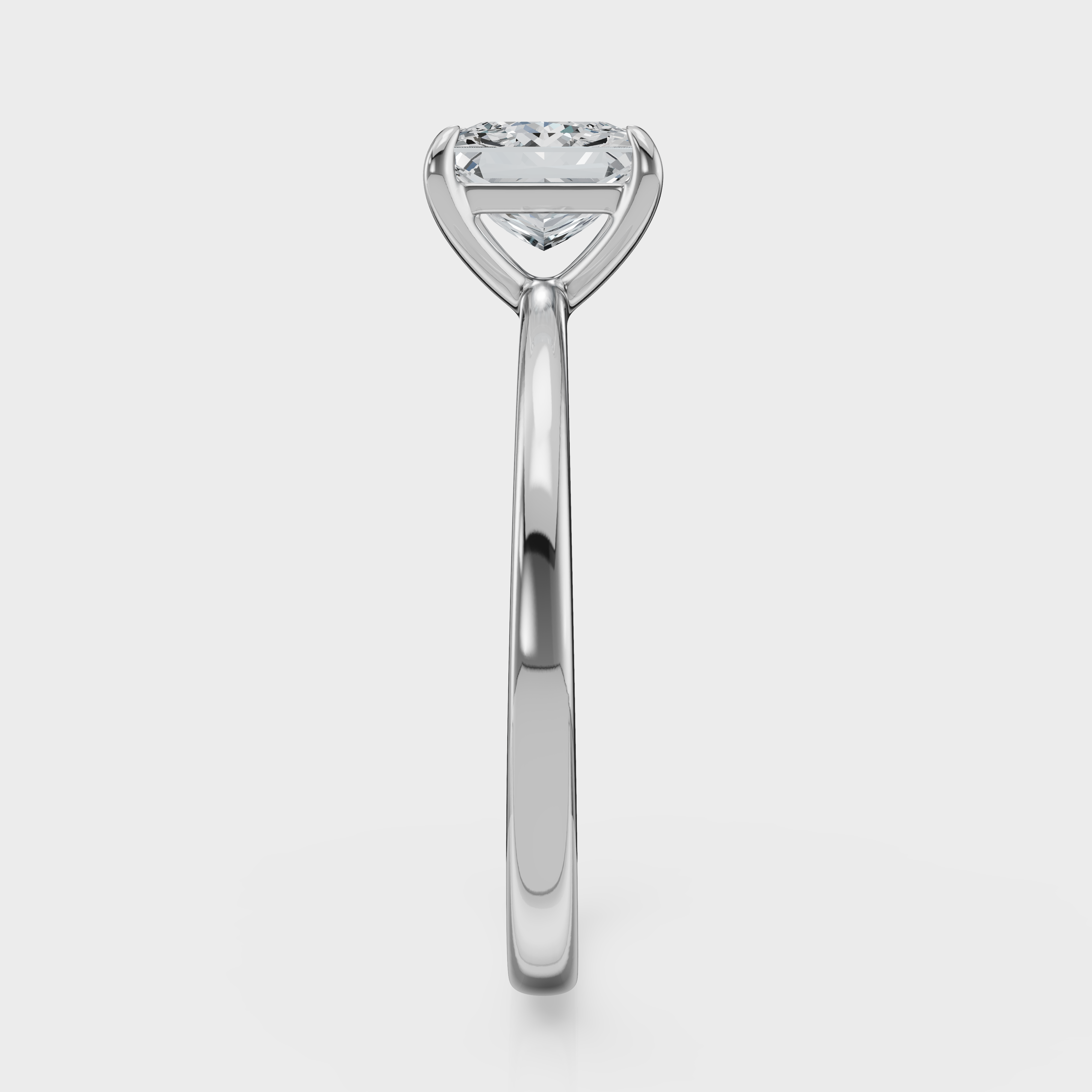Princess Cut Solitaire Ring– Diamond