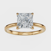 Princess Cut Solitaire Ring– Diamond