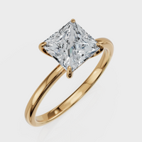 Princess Cut Solitaire Ring– Diamond