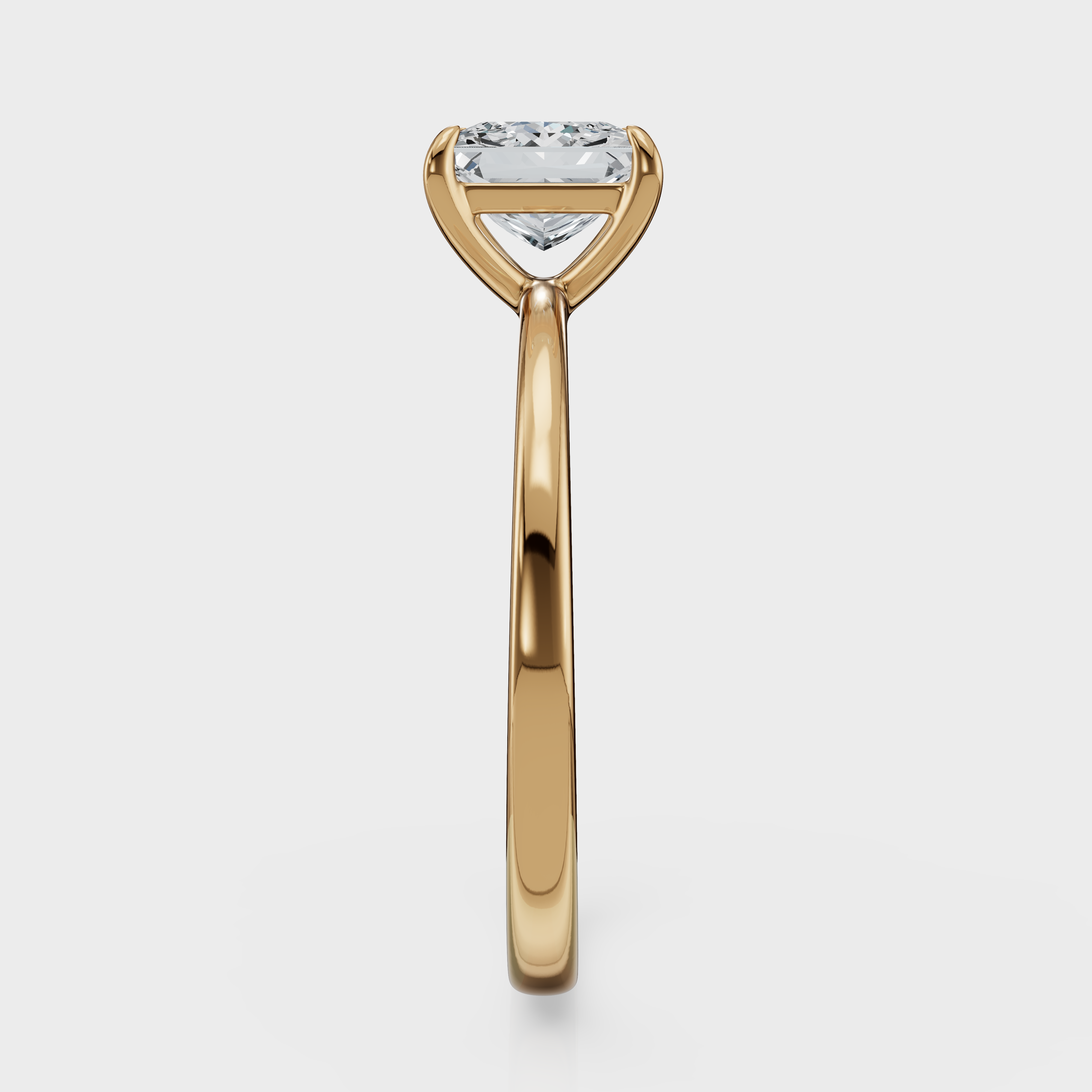 Princess Cut Solitaire Ring– Diamond