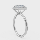 Princess Cut Halo Ring– Diamonds