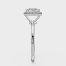 Princess Cut Halo Ring– Diamonds