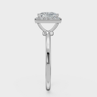 Princess Cut Halo Ring– Diamonds