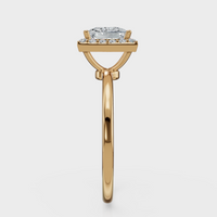 Princess Cut Halo Ring– Diamonds