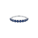 Shared Prong Sapphire Band
