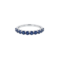Shared Prong Sapphire Band