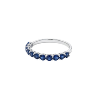 Shared Prong Sapphire Band