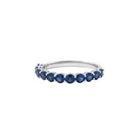 Shared Prong Sapphire Band