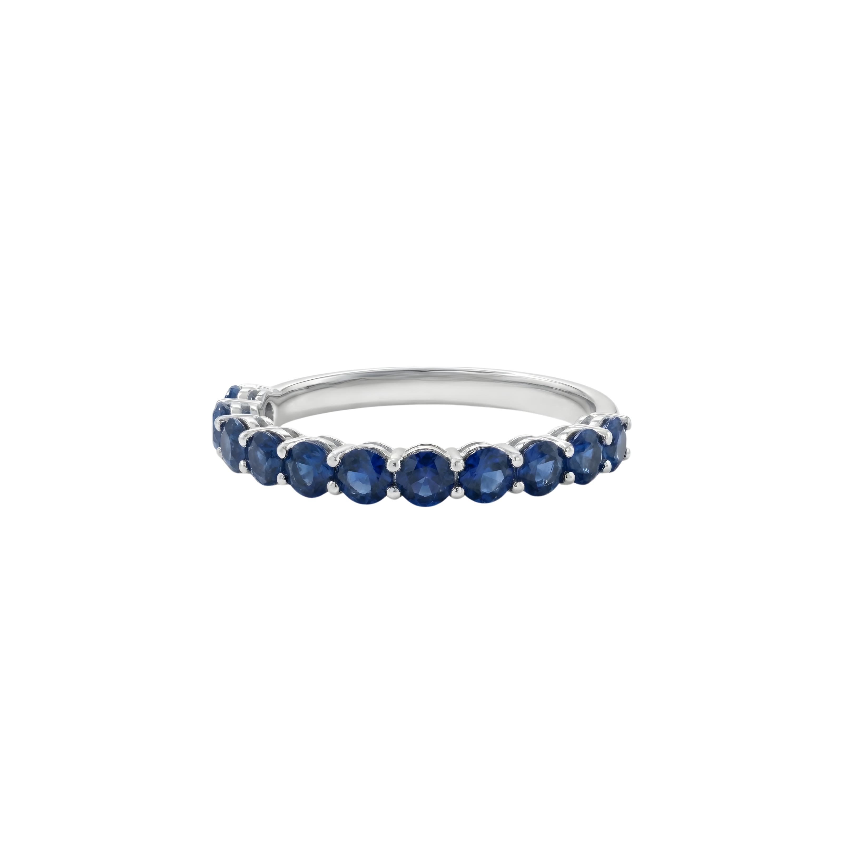Shared Prong Sapphire Band