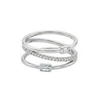 Z Baguette & Round Diamond Ring
