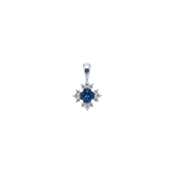 Rhumbus Sapphire & Diamond Charm