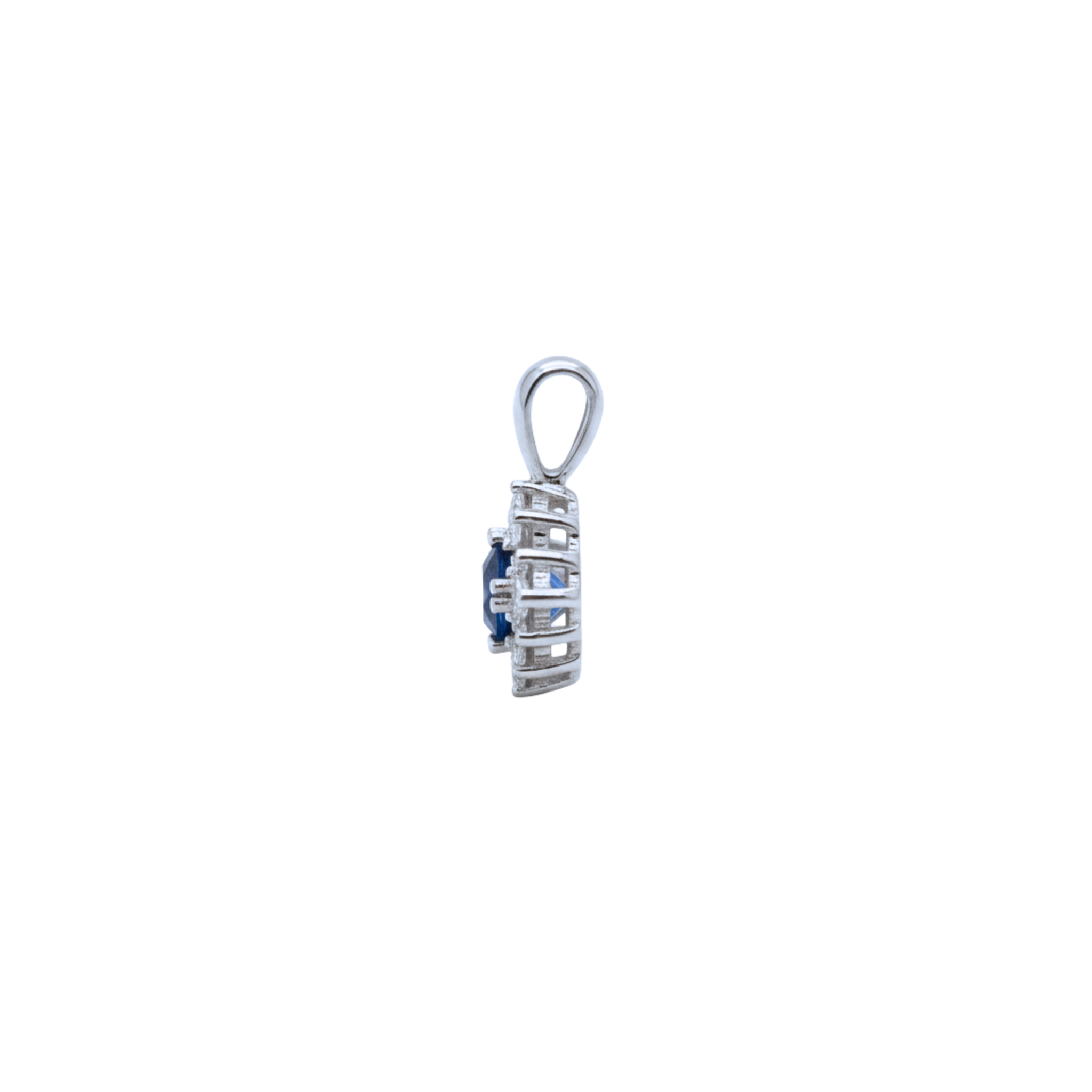 Rhumbus Sapphire & Diamond Charm