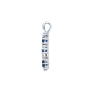Long Sapphire & Diamond Charm