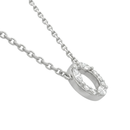 Open Circle Marquise & Round Diamond Necklace