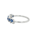 Sapphire & Diamond Stackable Band