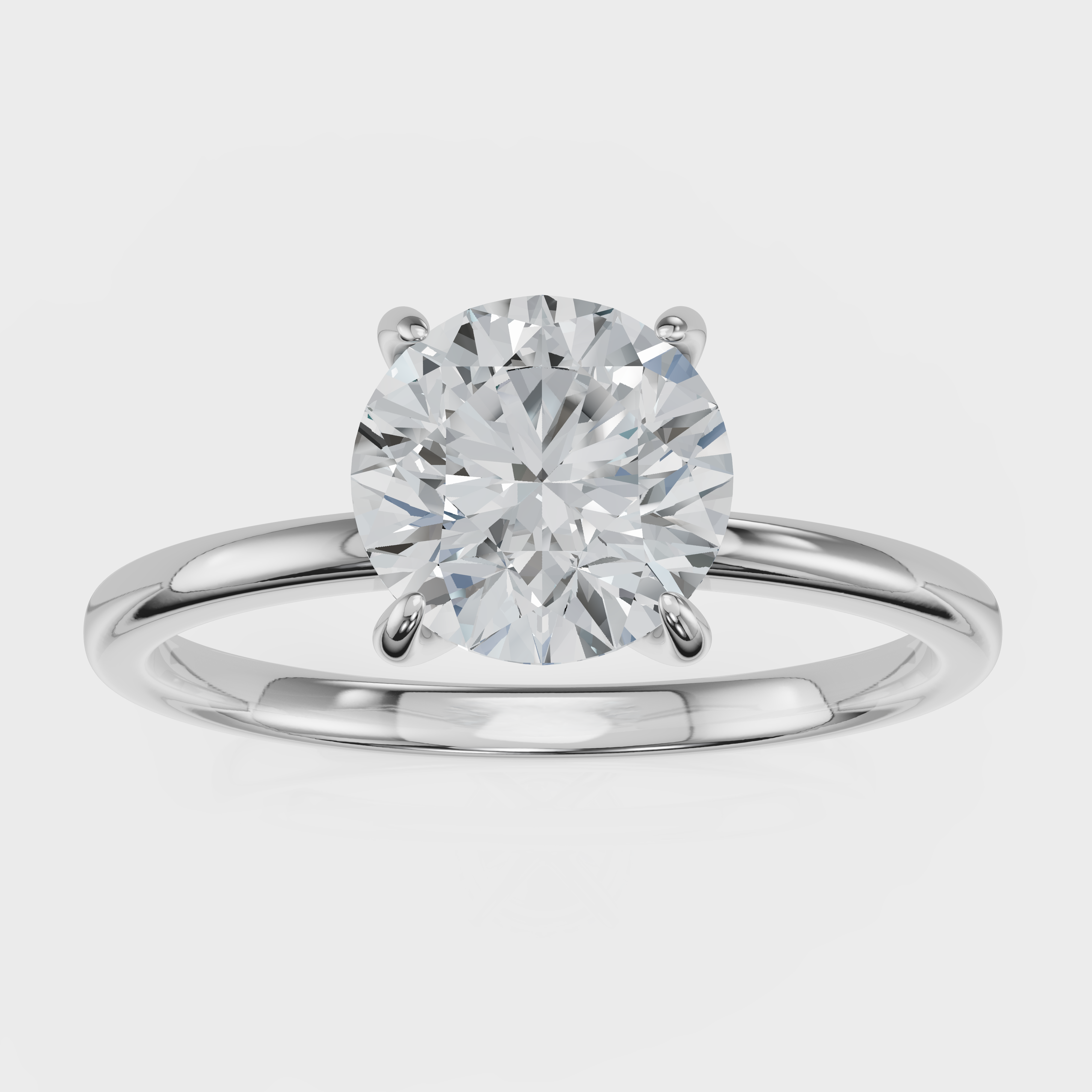 Round Cut Solitaire Ring– Diamond