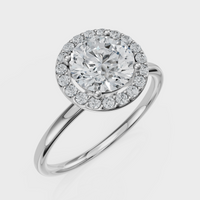 Round Cut Halo Ring– Diamonds