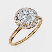 Round Cut Halo Ring– Diamonds
