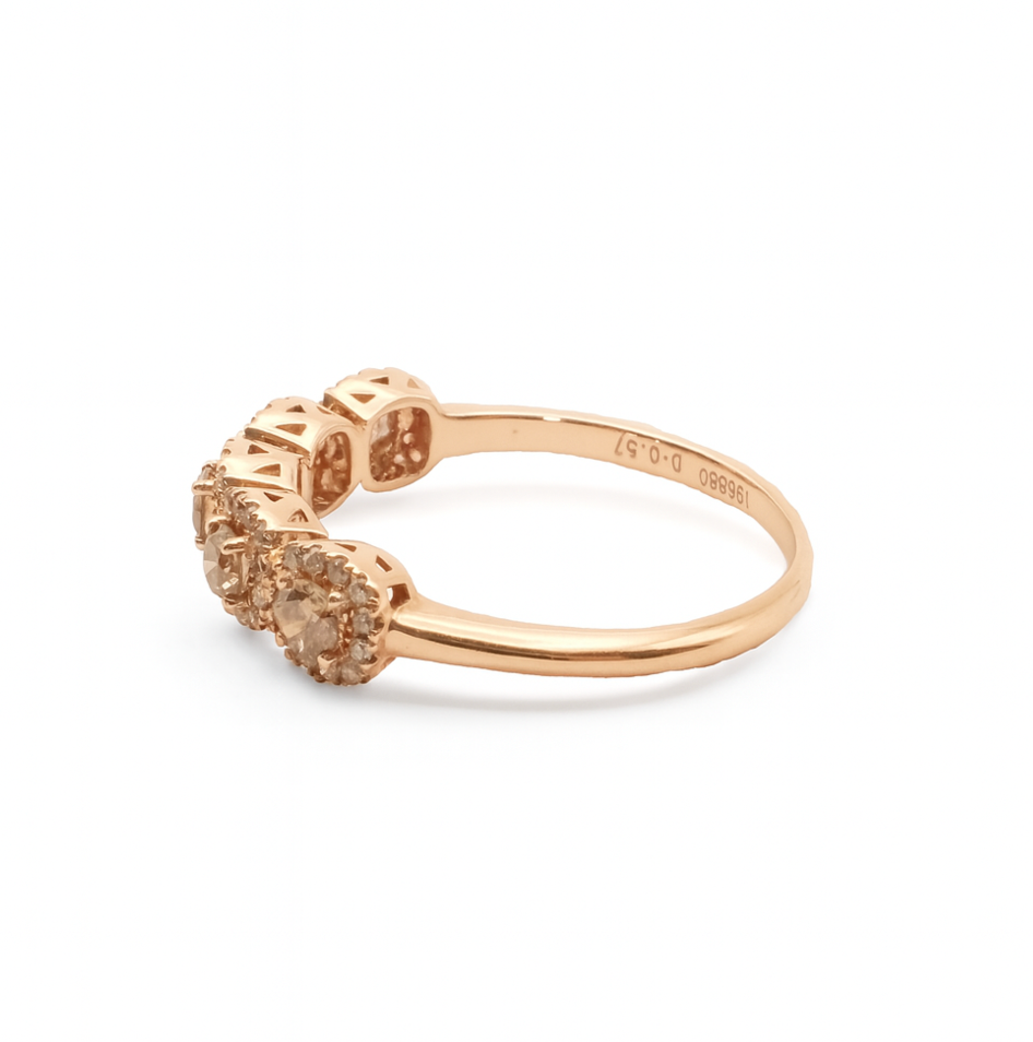 Halo Band – Brown & White Diamonds