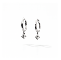 Hanging Diamond Hoops