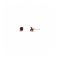 Round Ruby Small Studs