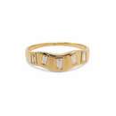 Wavy Diamond Baguette Band
