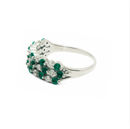 Emerald & Diamond Triple Band