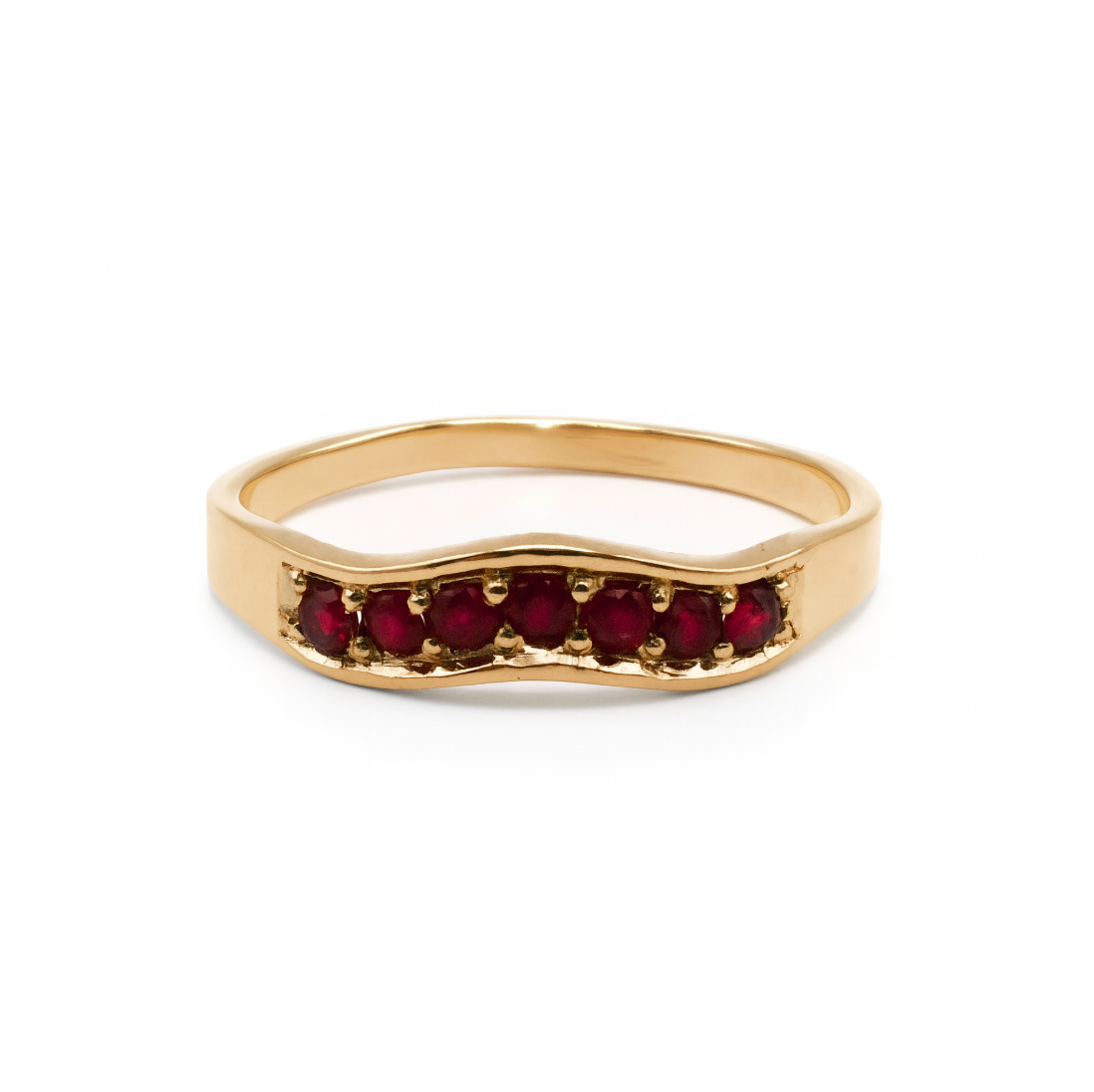Wavy Ruby Band