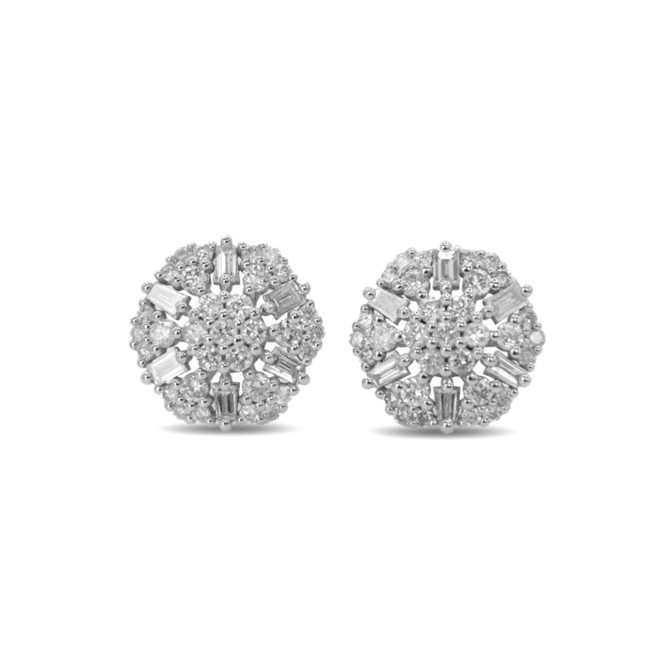 Illusion Hexagon Diamond Studs
