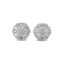 Illusion Hexagon Diamond Studs