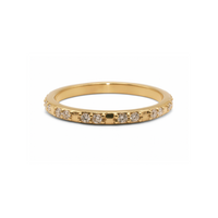 Eternity Diamond Yellow Gold Band