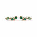 Mixed-Cut Emerald & Diamond Climbers