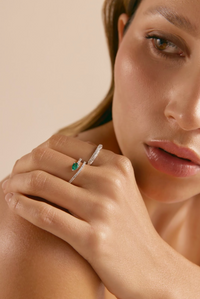 Twisted Pavé Diamond Band