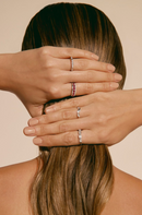 Illusion Bezel Baguette & Round Diamond Band