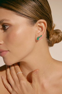 Classic Emerald Studs