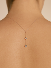 Diamond Drop Y Necklace