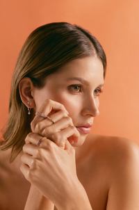 Hanging Diamond Hoops