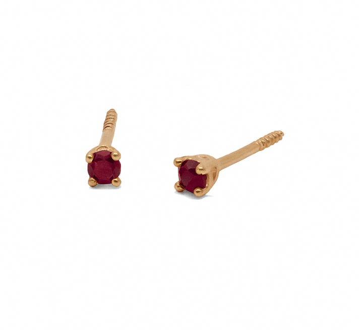 Mini Studs - Rubies